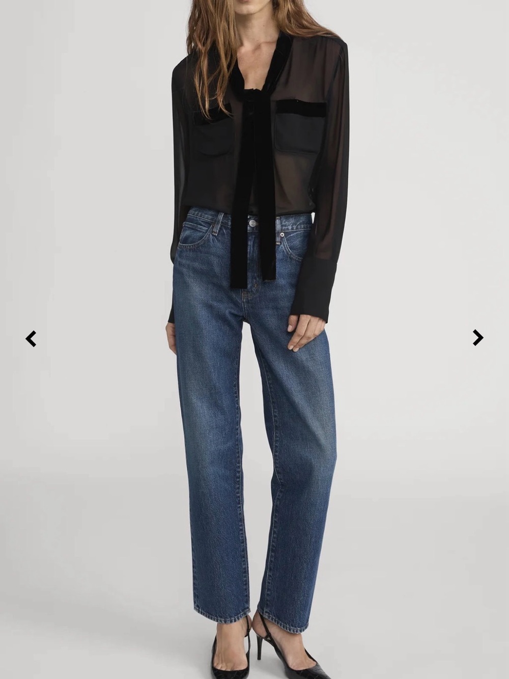 Frame-The hang Women’s Mid Rise Relaxed Straight-Leg Ankle Jeans